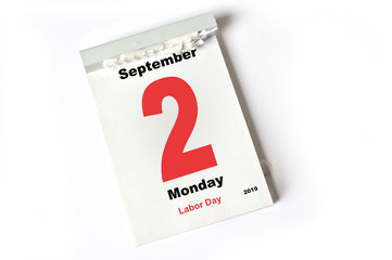 2. September 2019 Labor Day