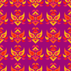Ethnic boho seamless pattern. Folk motif. Textile rapport.