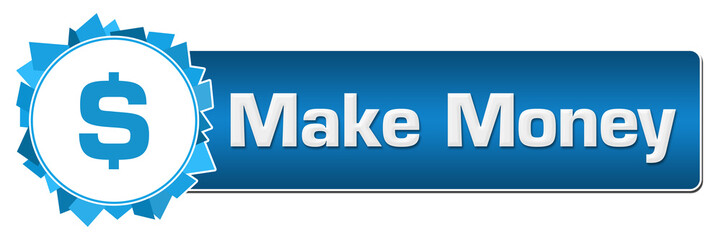 Make Money Blue Random Shapes Circle Bar 