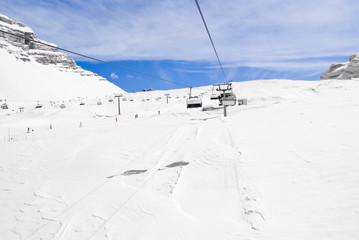 Fototapeta na wymiar Ski run