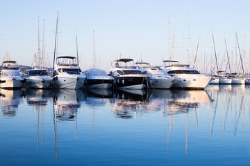 Fototapeta na wymiar quiet harbor in the Adriatic Sea