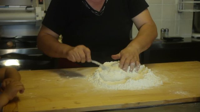 Making Pici Pasta Handmade