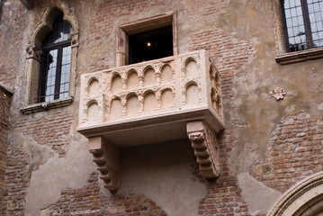 Juliet’s balcony in Verona