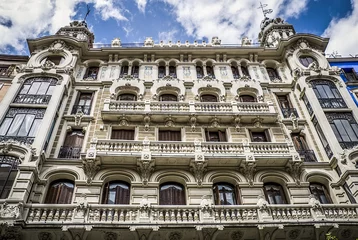 Fototapeten historic building of Madrid in Spain © BlackMac
