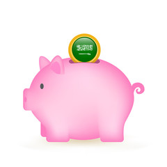 Saudi Arabia Flag Coin Piggy Bank Savings