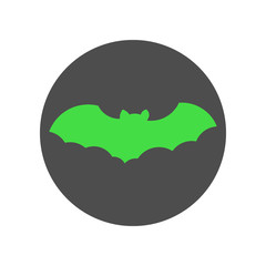Vampire bat silhouette. Vector icon.