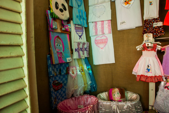 Shop where children's clothing is sold. Havana. Cuba