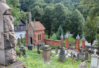 Entrance to the Rasos Cemetery in Vilnius, Lithuania