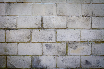 Backsteinmauer als Hintergrund