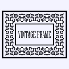 Vintage ornamental frame