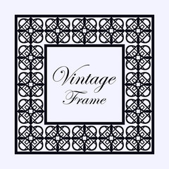 Vintage ornamental frame