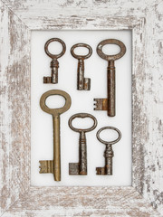 Old metal keys