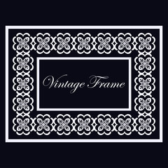 Vintage ornamental frame