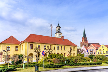 Trzebiatow Rathaus  Stadt Polen