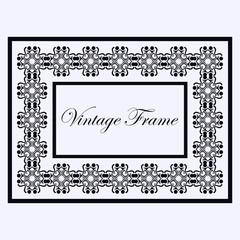 Vintage ornamental frame