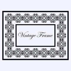 Vintage ornamental frame