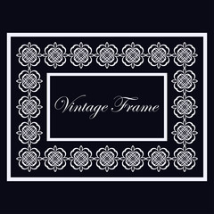 Vintage ornamental frame