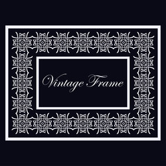Vintage ornamental frame