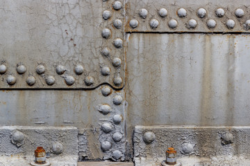 Rusty rivets on iron armor