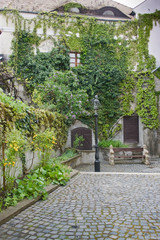 Picturesque patio in the Szentendre, Hungary