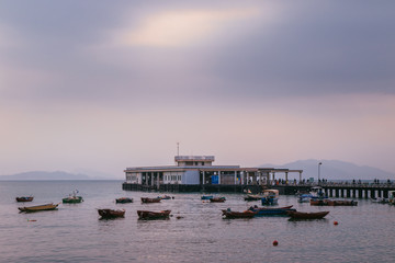 Fototapeta premium Lamma Island Pier, Yung Shue Wan