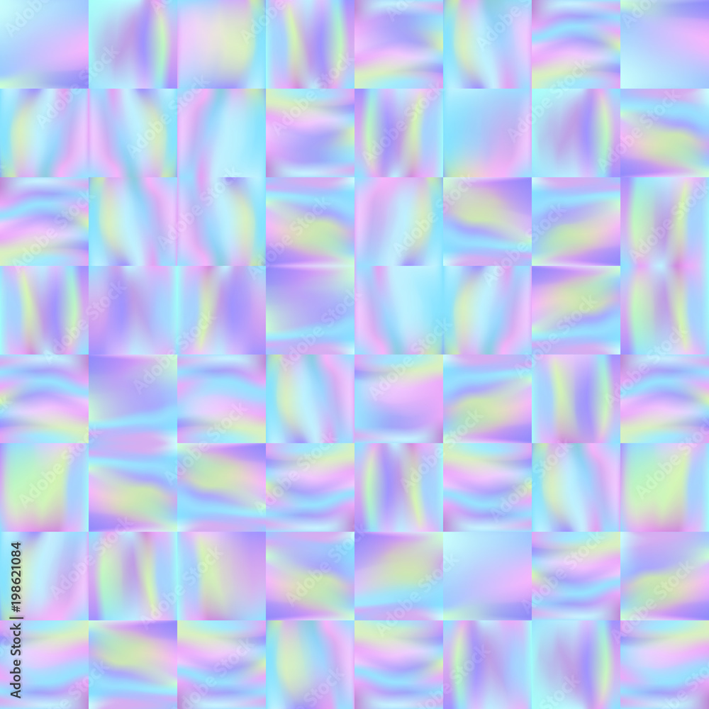 Canvas Prints holographic mosaic background pastel smooth wallpaper 1