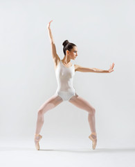 Obraz premium Ballerina (on grey version)