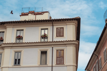 Buildings Architecture in Rome Italy blue sky summer