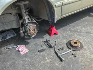 fix break of car in garage