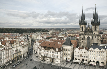 Naklejka premium Hstoric part of the city Prague, Czech Republic.