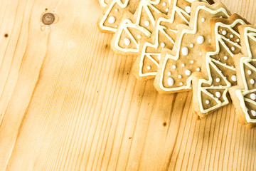 Homemade ginger cookies for Christmas and holidays
