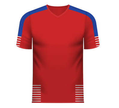 Fan sports tee shirt in generic colors of Panama