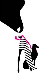 Stylish beautiful model for fashion design