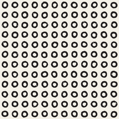 Hand drawn style ethnic seamless pattern. Abstract grungy geometric background in black and white.