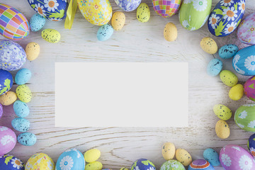 Easter holiday background with copy space