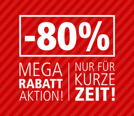 80 Mega Rabatt Aktion