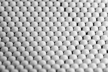 Background of white balls. bbs airsoft 6mm