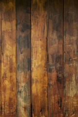 Background and Wallpaper or texture of floor old brown hardwood or panels plank wood texture panel Vertically.