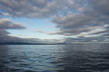 Obraz premium Landschaft in der Skjálfandibucht bei Húsavík / Nord-Island
