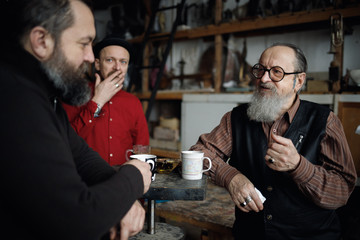 Artists in the workshop