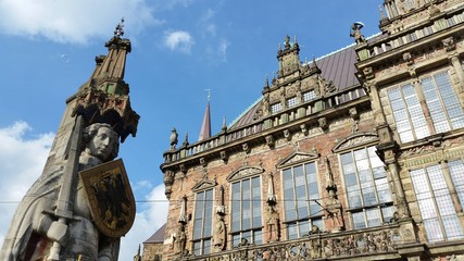 Bremen Roland und Rathaus