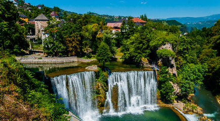Waterfall in the city of Jajce © MuamerO