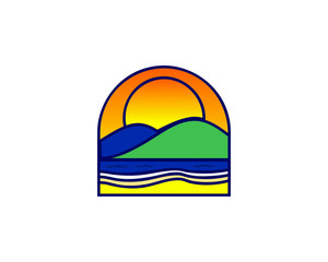 Fototapeta premium mountain logo