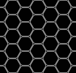 Vector seamless texture. Modern geometric background. Repeated pattern with hexagonal tiles.