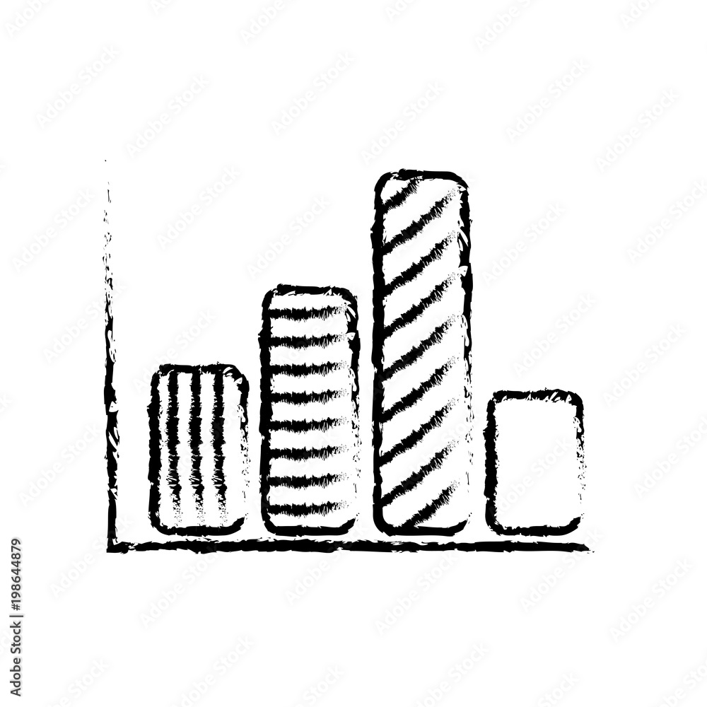 Poster statistic bar graph presentation finance image
