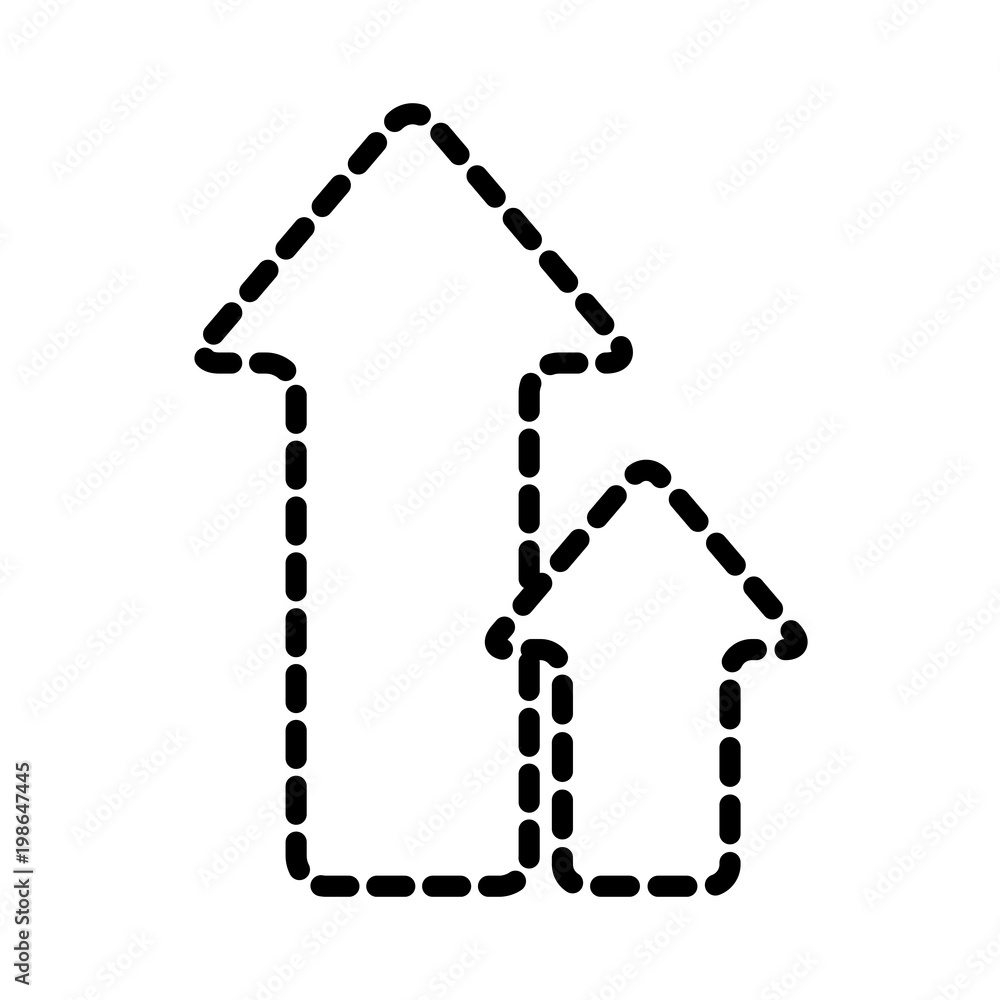 Poster upload arrows direction upload sign