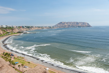 Costa Verde in Lima, Perú