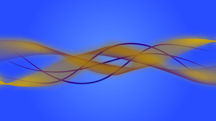 Abstract composition of wavy glowing lines. EPS 10.