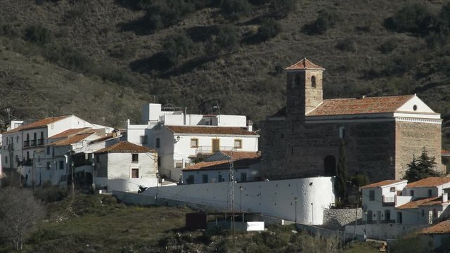Benaque, native town of the Spanish poet, Salvador Rueda, a sunny day