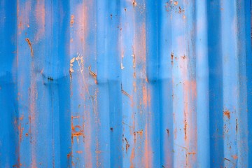 Metal wall, corrugated iron